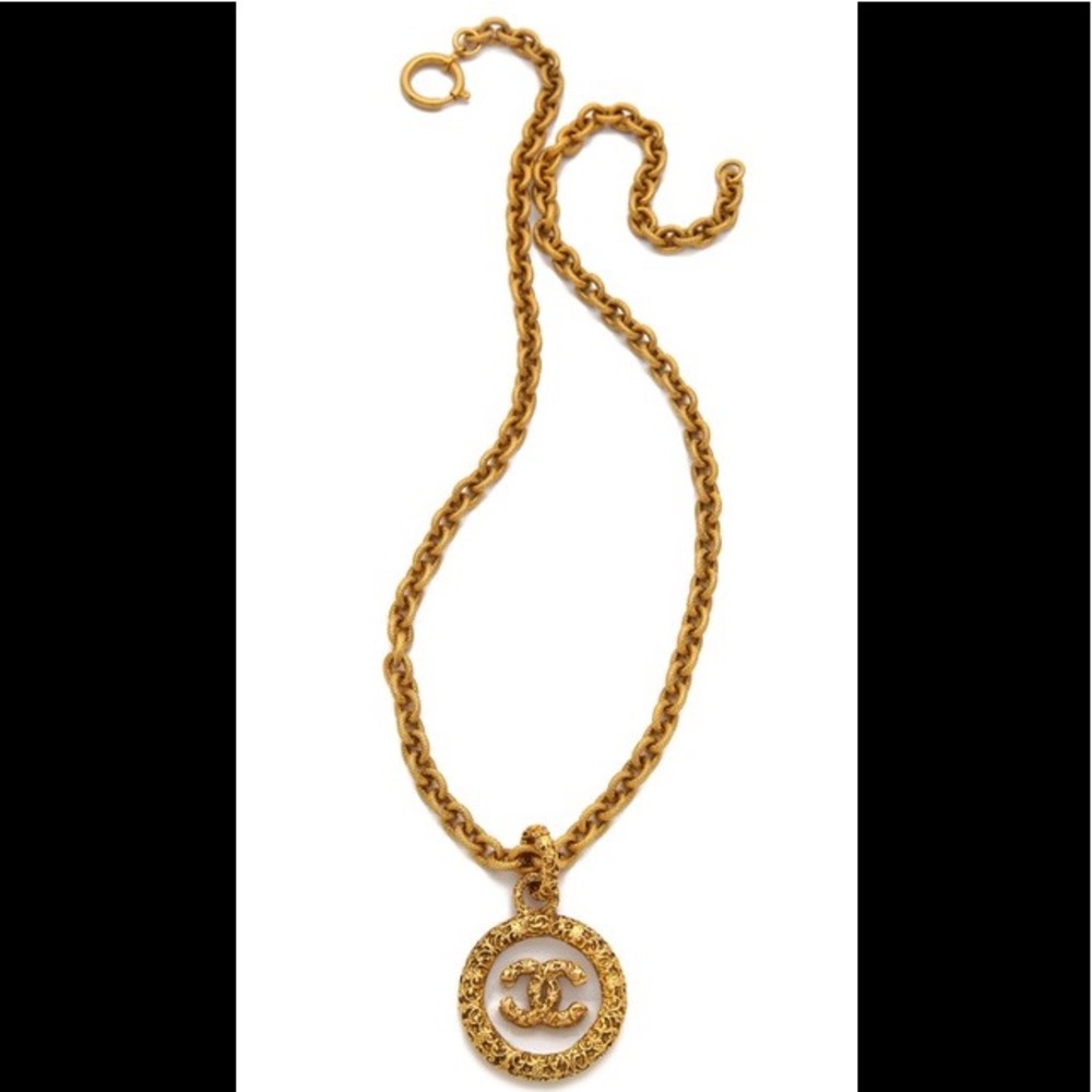 RARE VINTAGE CHANEL FLORENTINE NECKLACE 93A Glass